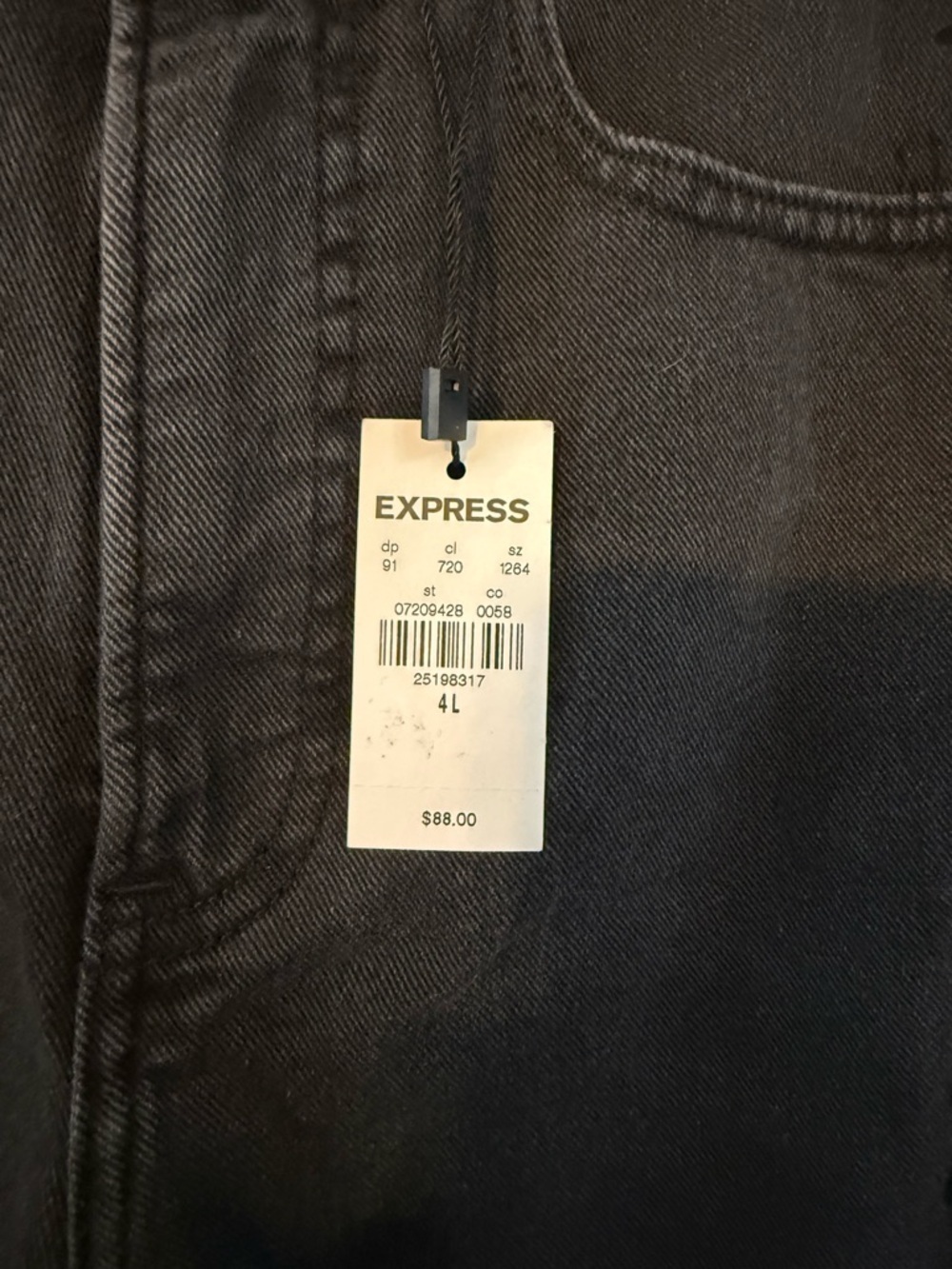 Express Black High-Rise Straight Jeans - Picture 3 of 7